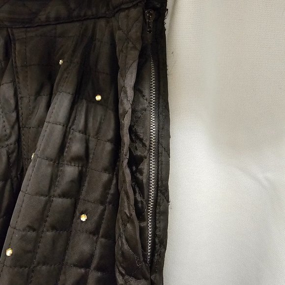 Vintage Quilted Black Skirt - Picture 3 of 6